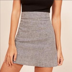 Reformation Houndstooth Skirt Size 2